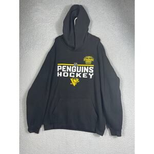 OuterStuff Pittsburgh Penguins Black Pullover Hoodie Youth Size L